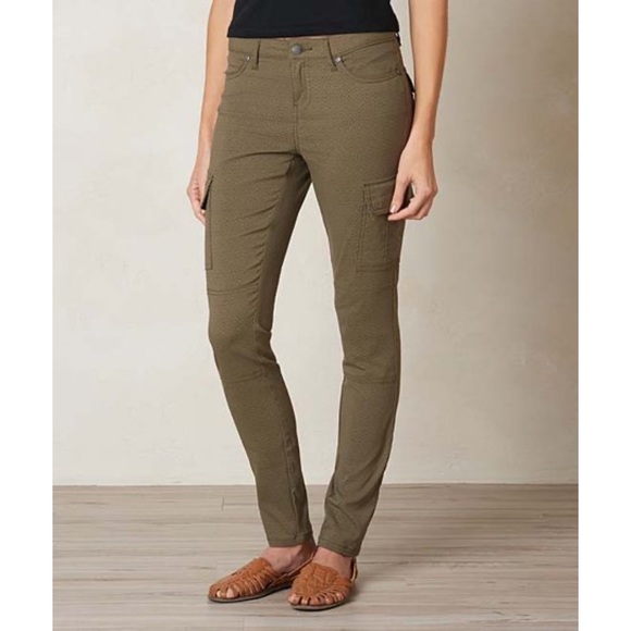 Prana Pants - NEW Prana Cargo Green Quartz Meme Pants Size 14